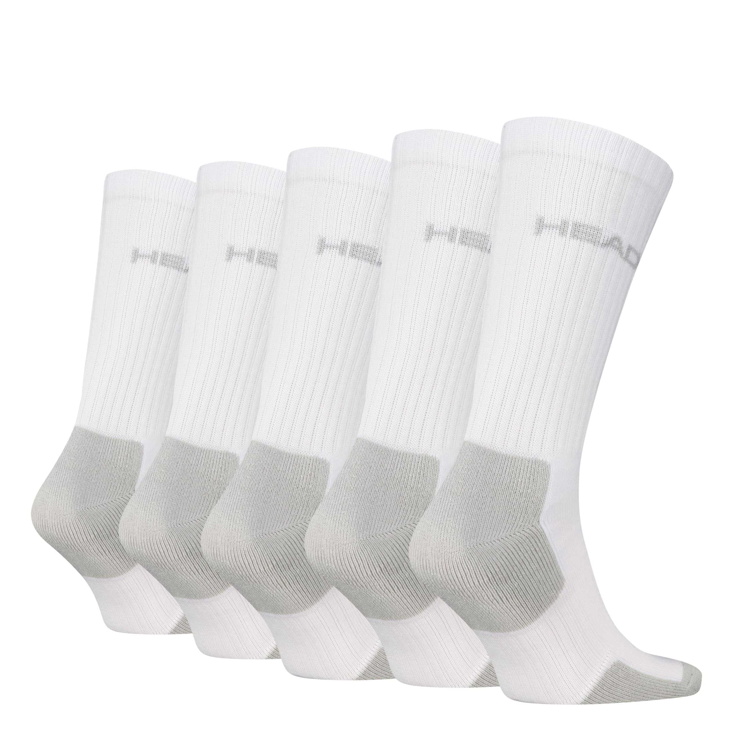 HEAD Unisex Tennis Crew Sock, Weiß, 43-46 EU – Ansicht 2