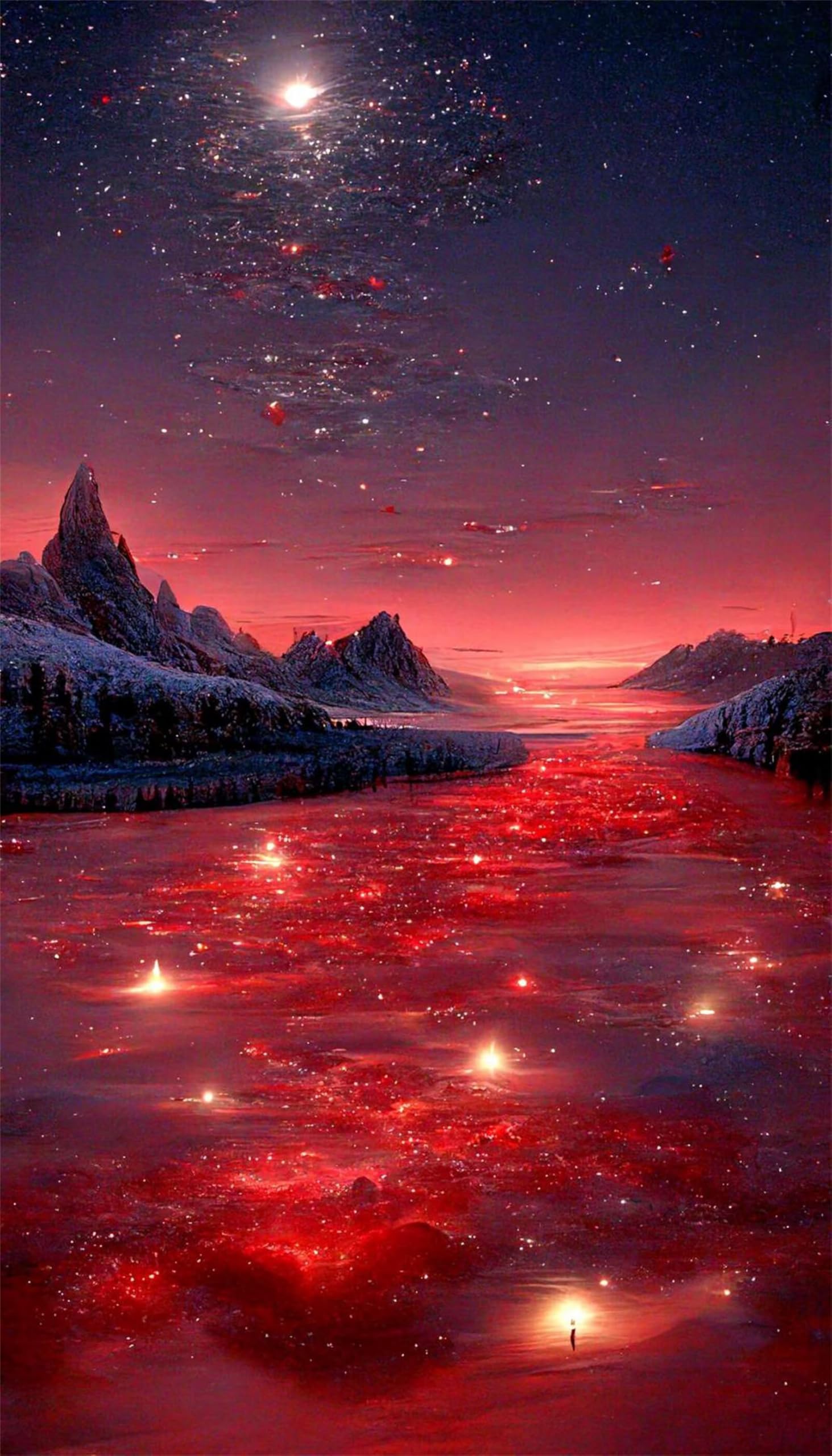 Puzzle dla dorosłych, 1000 elementów, Red Glacier Artwork Puzzle 75 x 50 cm, kolorowe puzzle "zrób to sam" do dekoracji domu, rodzinne puzzle dla początkujących i dzieci