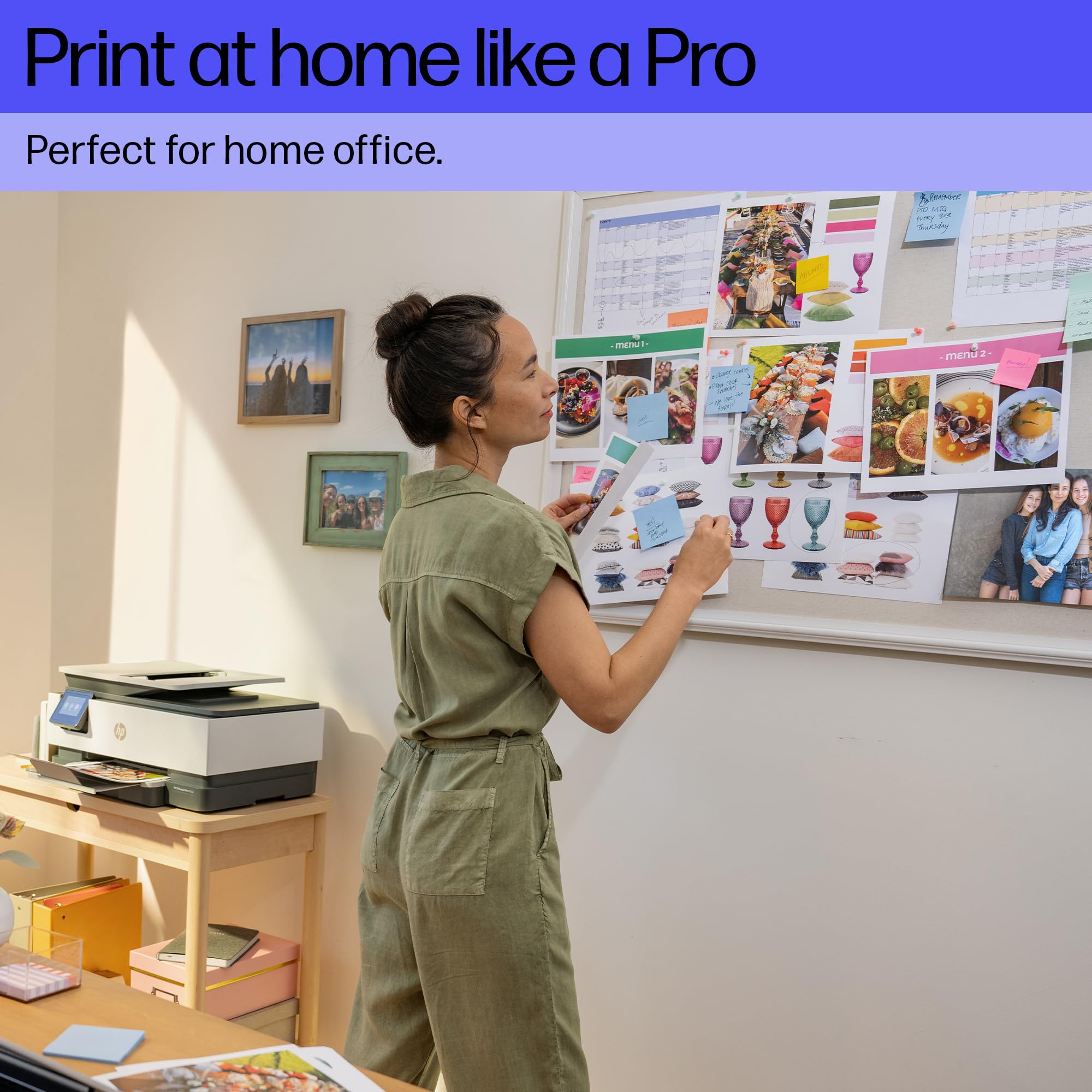 HP OfficeJet Pro 8122e All-in-One Printer | Colore | Stampante per la casa | Stampa, scansione, copia Alimentatore automatico di documenti | Stampa su VPN con HP + (rinnovato)