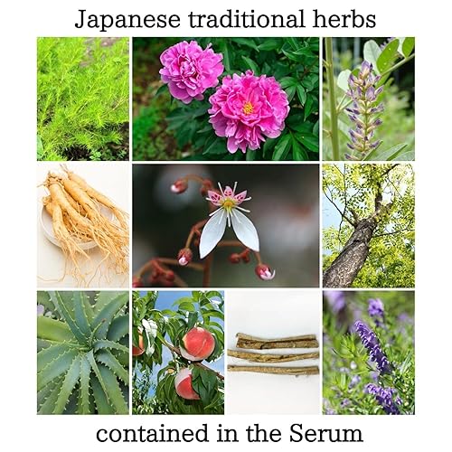 Miniatura 6 de Hyakkaso Suero herbario de ácido hialurónico, cuidado natural de la piel, agua y minerales Onsen de aguas termales, hidratación e hidratación, todo