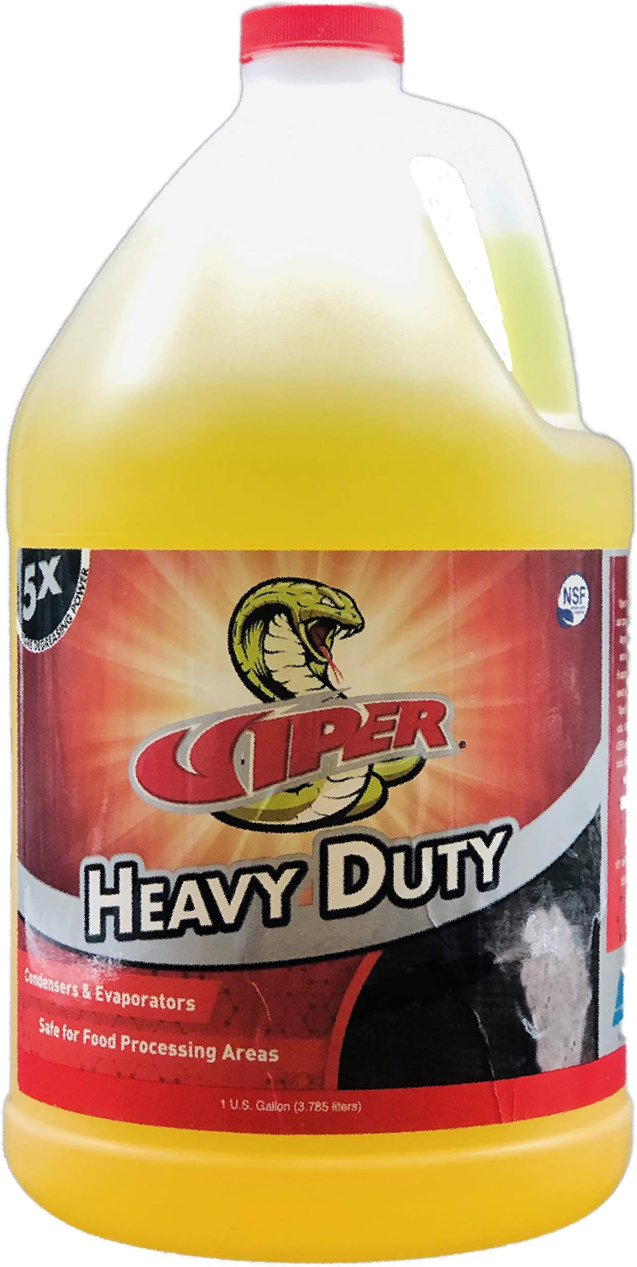 Refrigeration Technologies Viper Heavy Duty Coil Cleaner & Degreaser 1 Gal, Amber