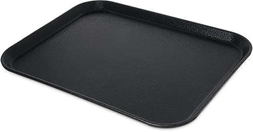 Carlisle FoodService Products 2015GR2004 Griptite 2 - Bandeja rectangular para servir, 20 x 15 pulgadas, color negro (paquete de 12)