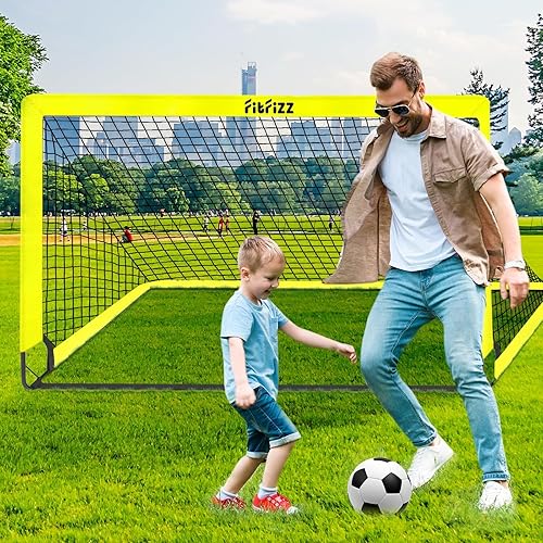 Miniatura 6 de Soccer Goals for Backyard, Soccer Net 2 of 6X4  4X3 ft Portable Pop Up IndoorOutdoor Soccer Goal Set, Soccer Target Practice Agility Speed Training