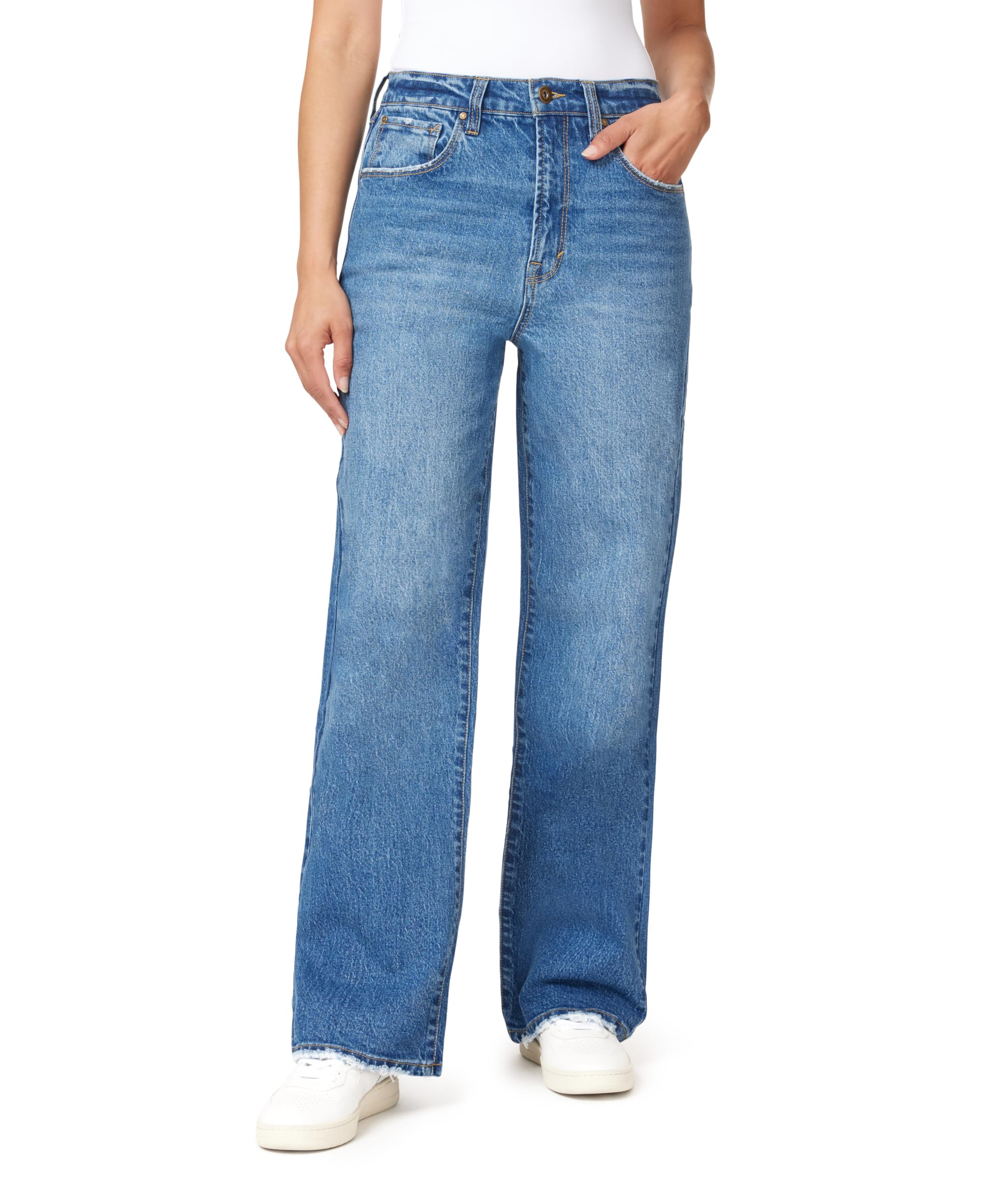 kensie Jeans for Women The Izzy High Rise Relaxed Straight 31-Inch Inseam, Sizes 0-12