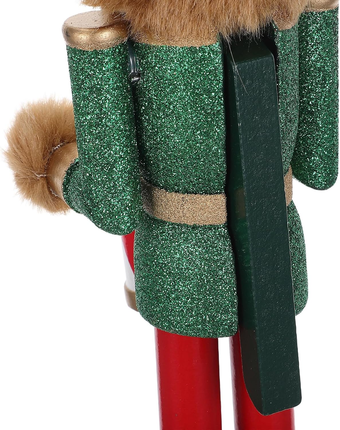 Christmas Nutcracker Decorations: Wooden Nutcrackers Bear Soldier for Table Desktop - Drummer Soldier Ornament On Stand for Garden Lawn Pathway