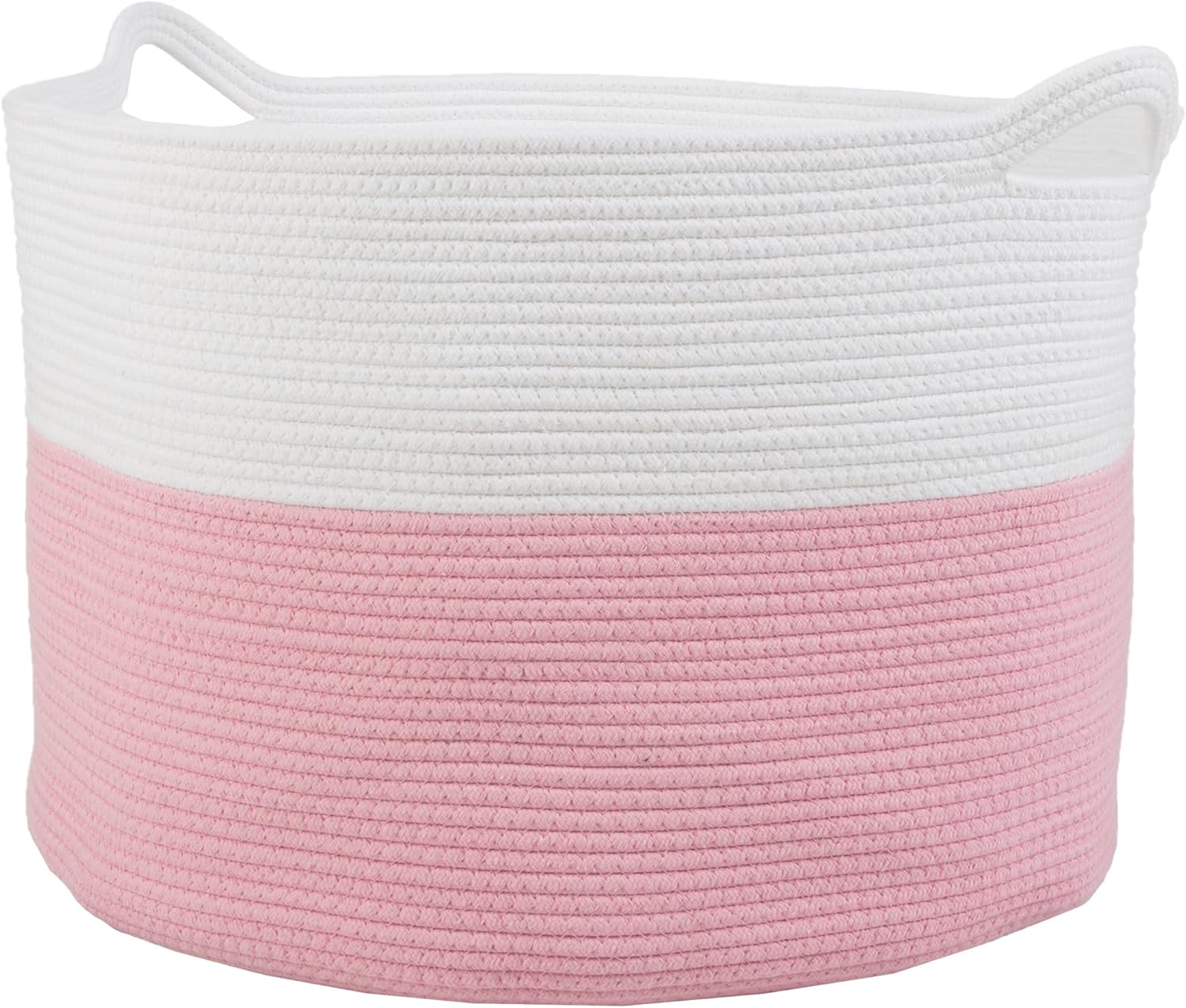 ExtraLarge Basket Cotton Rope Basket with Handles for