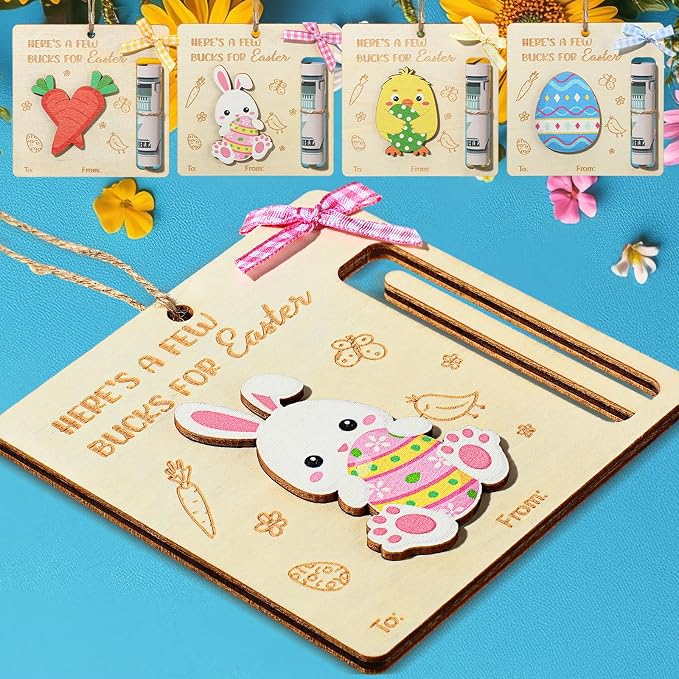 Amazon.com: Vercraft 4 Pcs Easter Money Holders for Cash Gift Easter ...