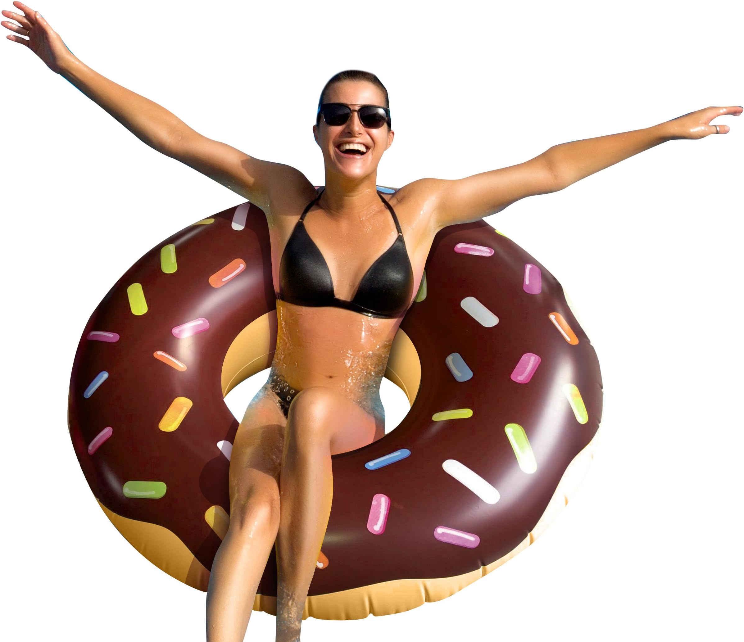 Jumno Donut Pool Float with Sprinkles
