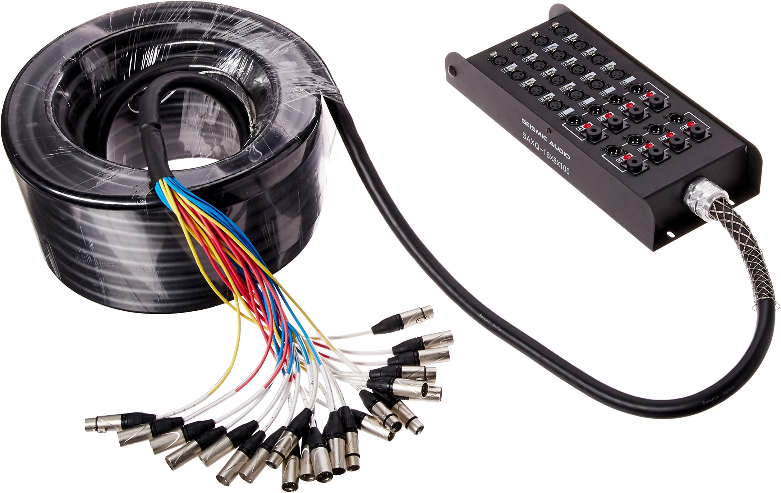 Seismic Audio 12-Channel 50ft Stage Snake Cable – XLR Sends & 1/4 TRS Returns - View #2