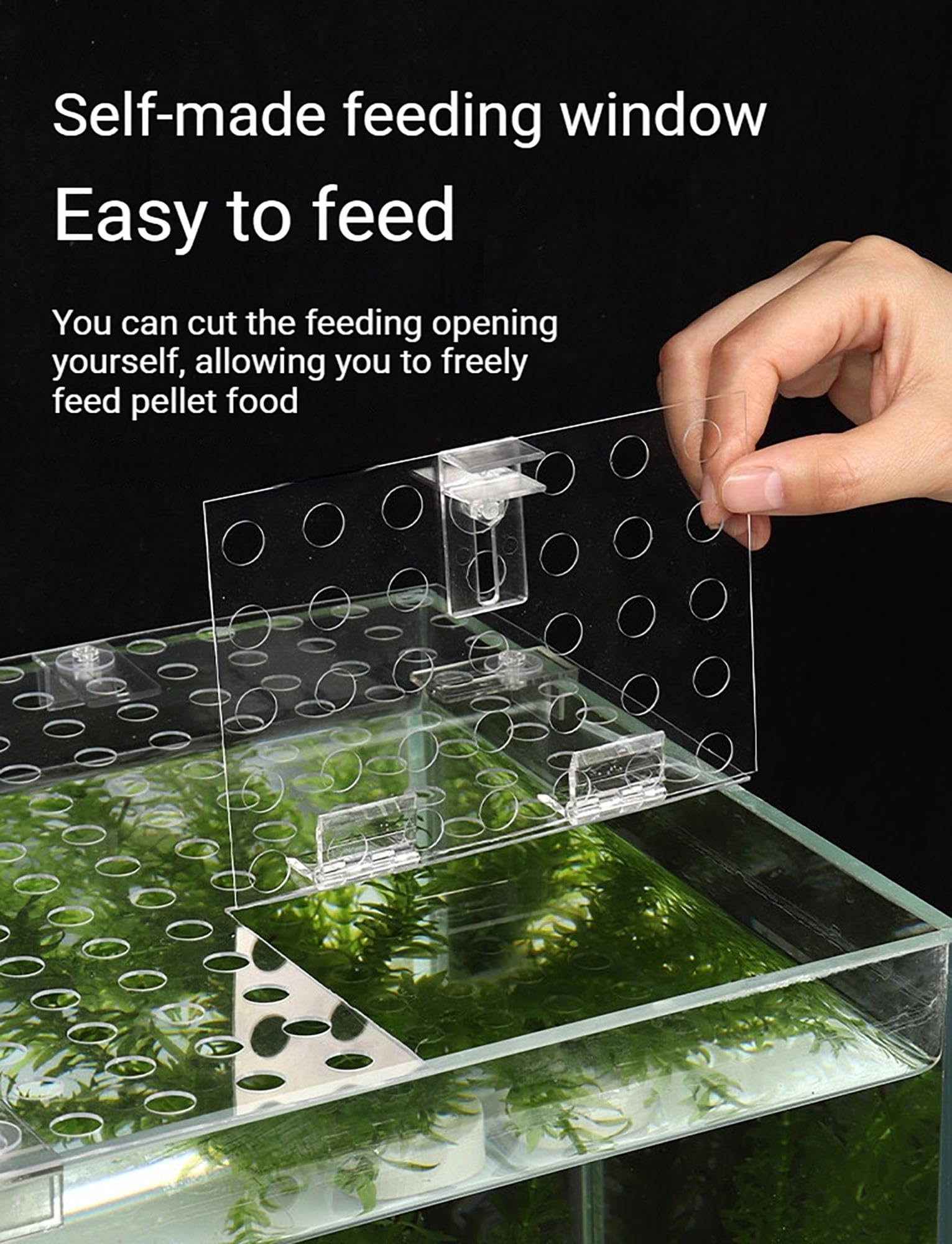 1mm Polycarbonat Aquariumabdeckung Set, Transparent mit Befestigungsclips