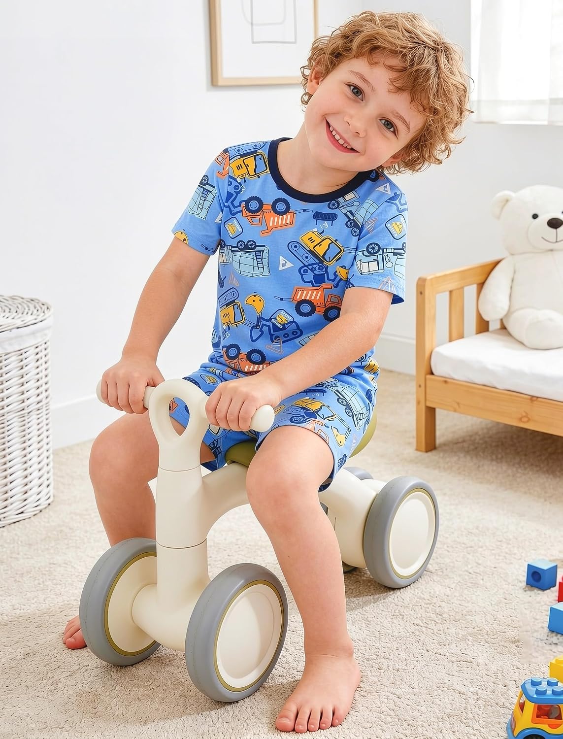 Mikrdoo Bamboo Viscose Toddler Boys Pajamas Summer Pajamas 2 piece Shorts Kids Pjs Sets Soft Boys' Sleepwear Size 12M-6Y