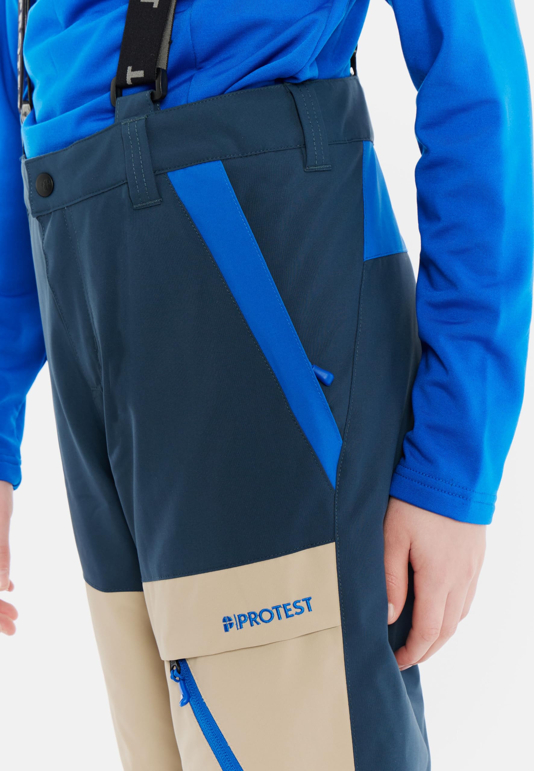 Protest Pantaloni da sci e snowboard da ragazzo PRTRoy JR, Twilight Navy., 164