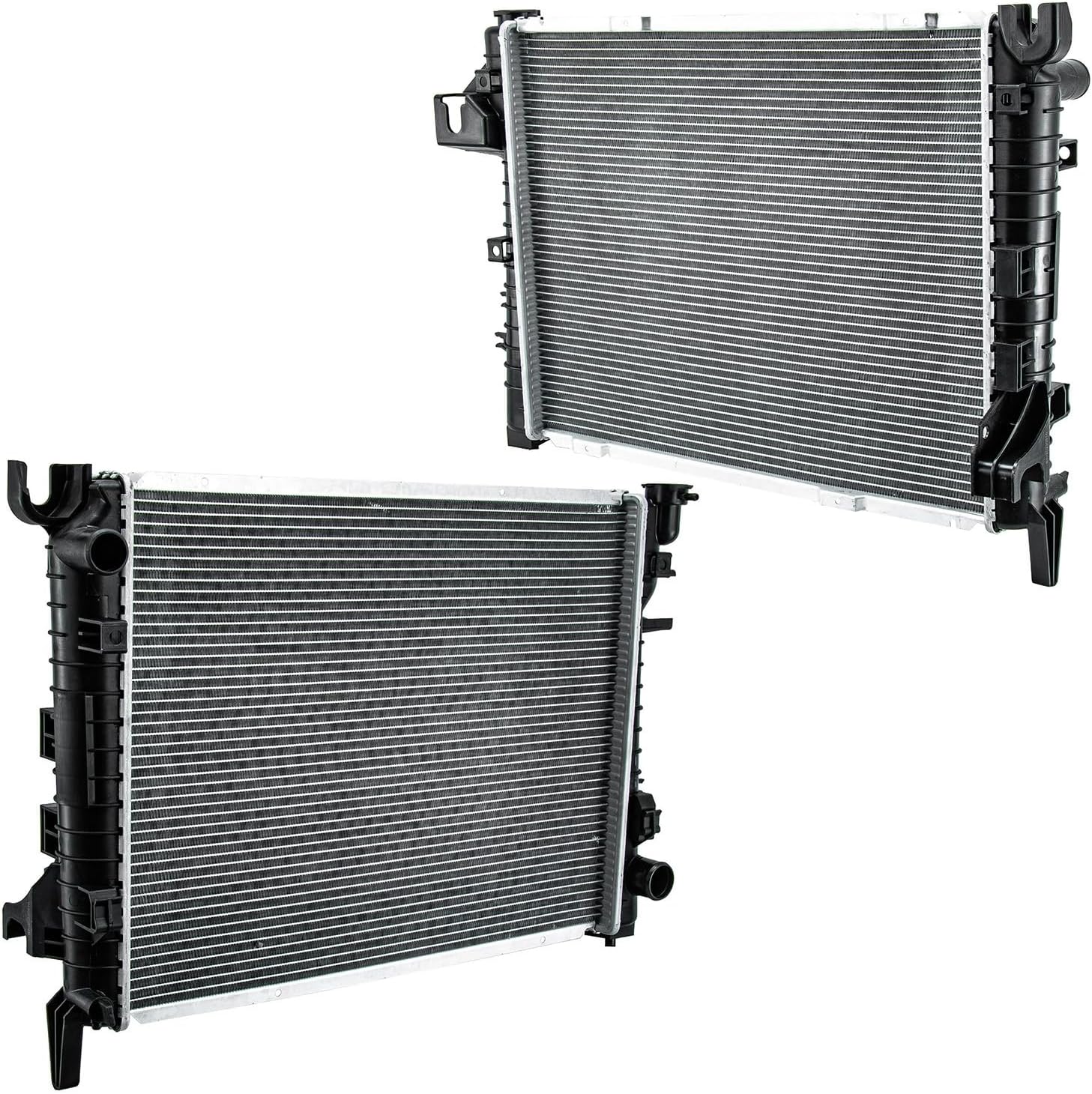 CU2480 Radiator Compatible with 2002-2008 Dodge Ram 1500 Pickup 3.7L V6 4.7L 5.9L V8 Gas & 02-03 Dodge Ram 1500 Van 5.9L V8, 52028830AF, 52028830AG, 55056479AA, Aluminium Core Cooling Radiator