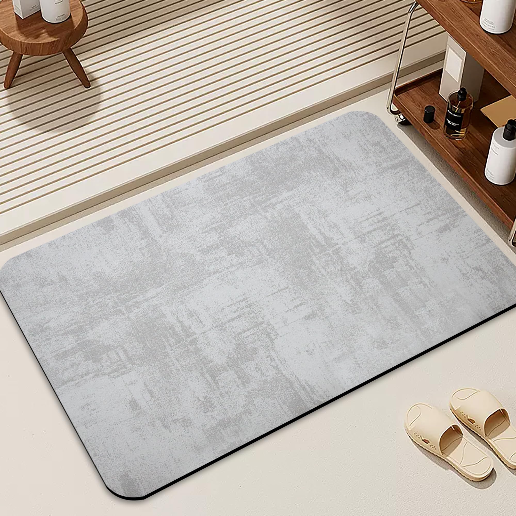 Amazon.com: Non Slip Quick Dry bathroom mat,super absorbent bath mat thin bath mats for bathroom ...