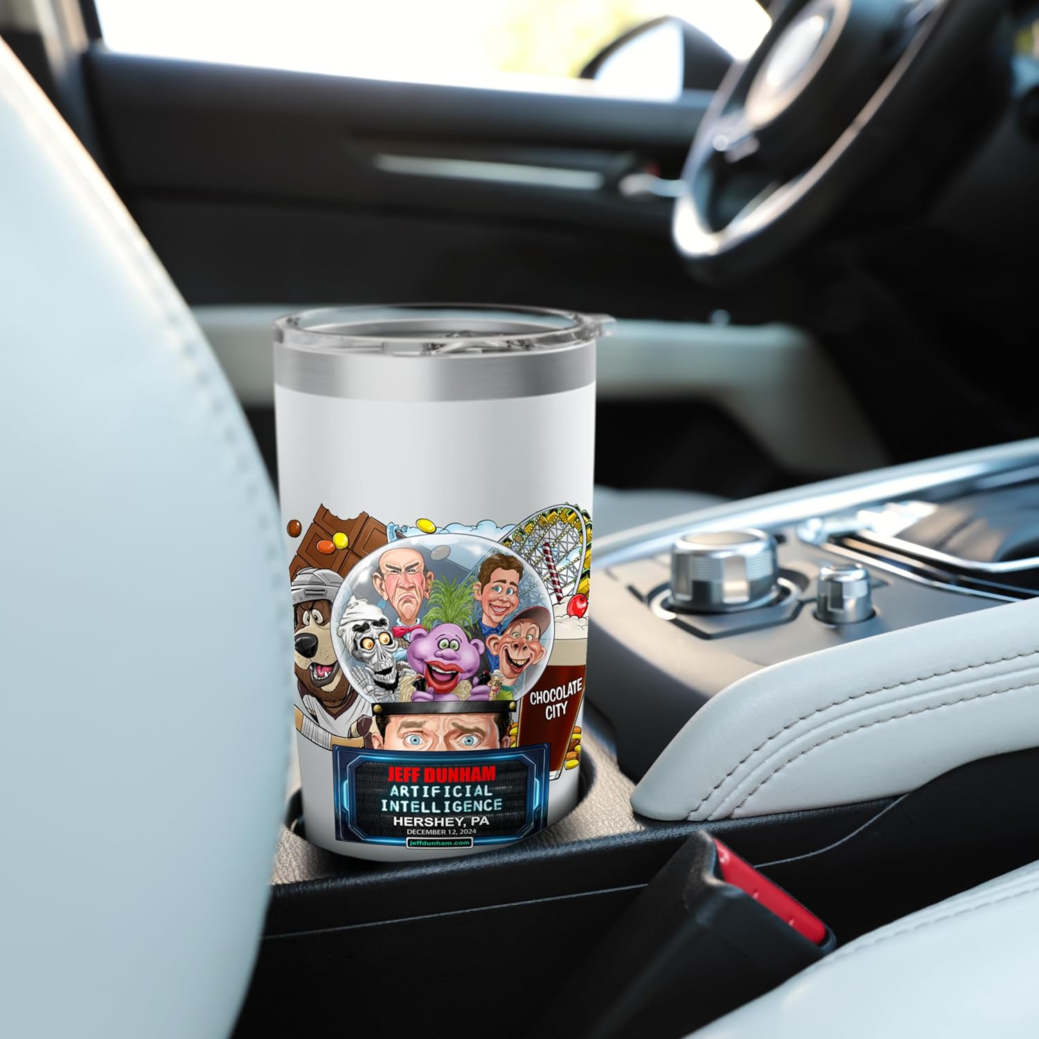 Jeff Dunham Hershey, PA (2024) Stainless Steel Insulated Tumbler - Image 6