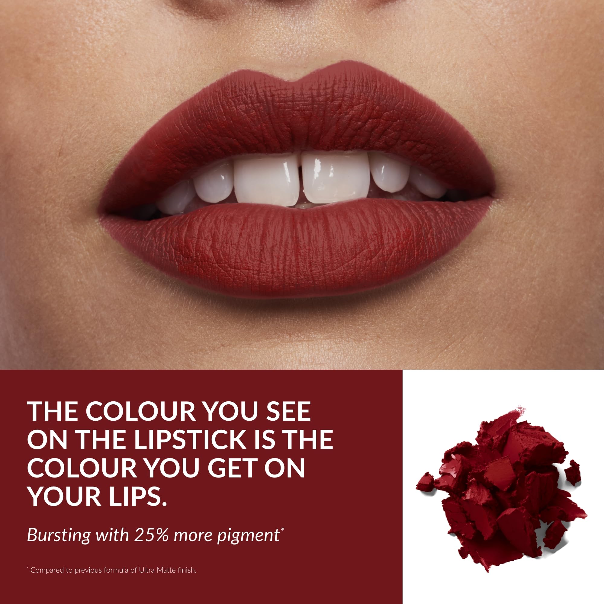 Avon Ultra Matte Lipstick Red Supreme with Vitamin E, Avocado Oil and Sesame Oil for Comfortable Coverage that Won't Cake - Image 3