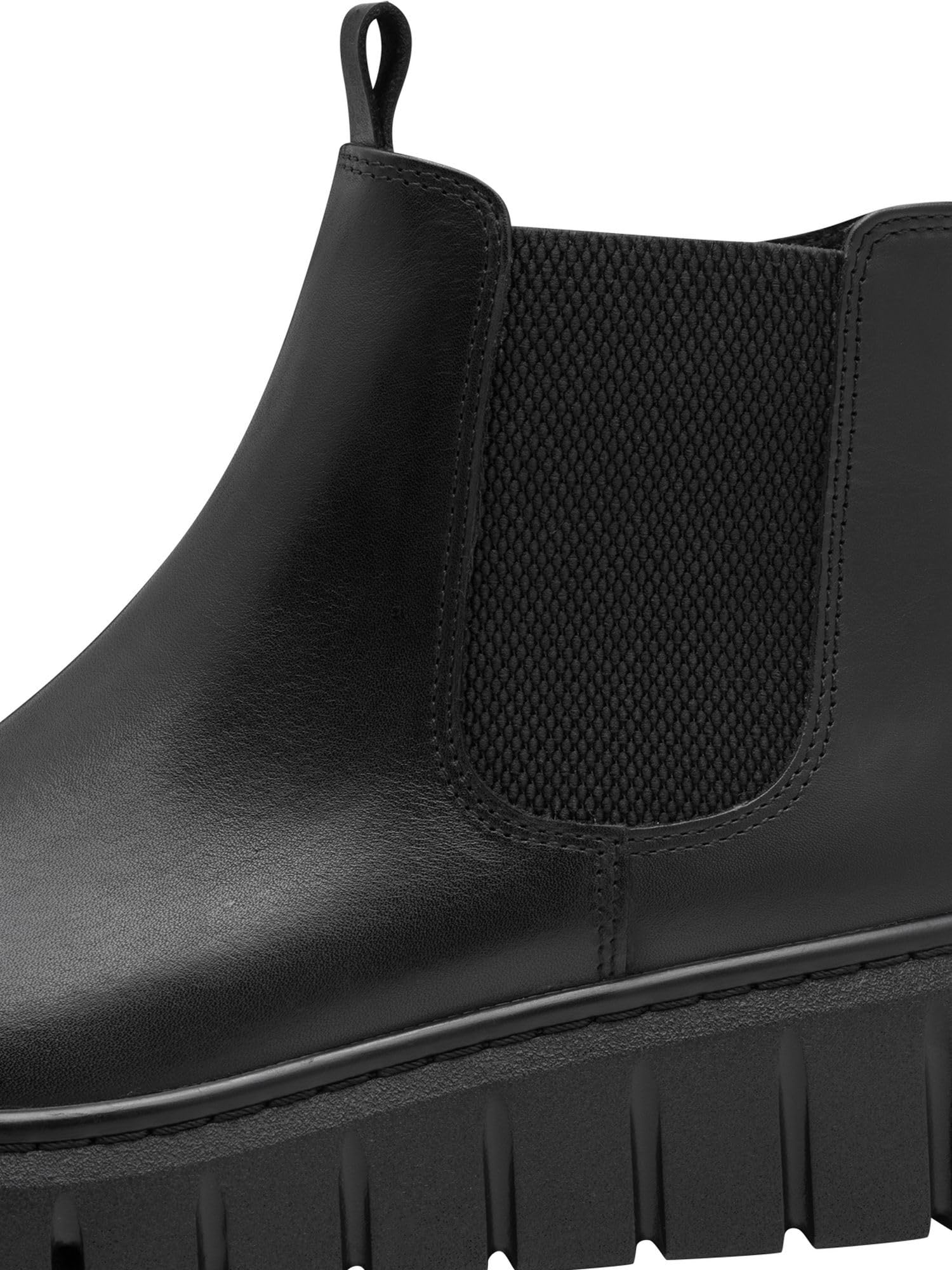 MARCO TOZZI Damen Chelsea Boots aus Leder Plateau