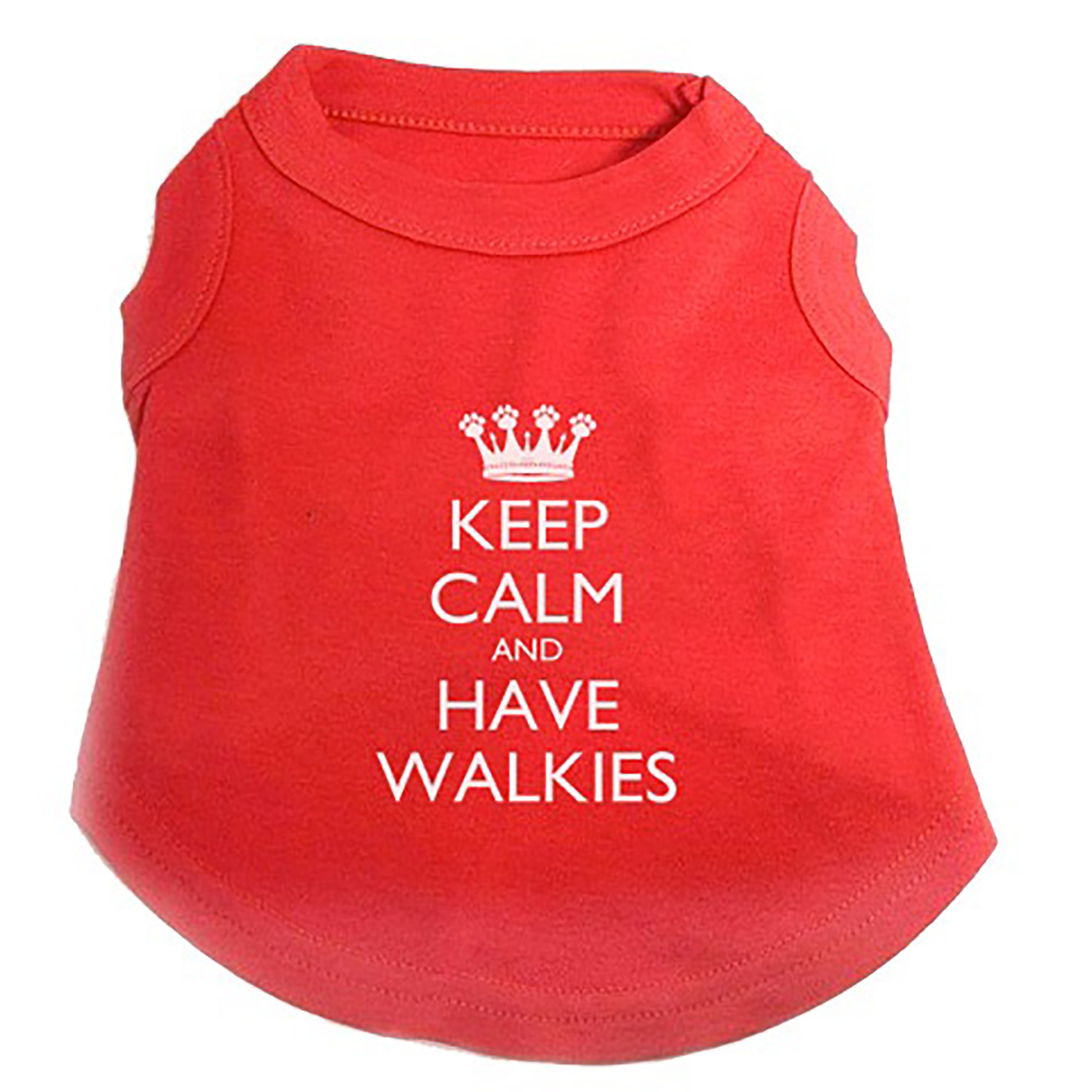 Keep Calm Dog T-Shirt, Small