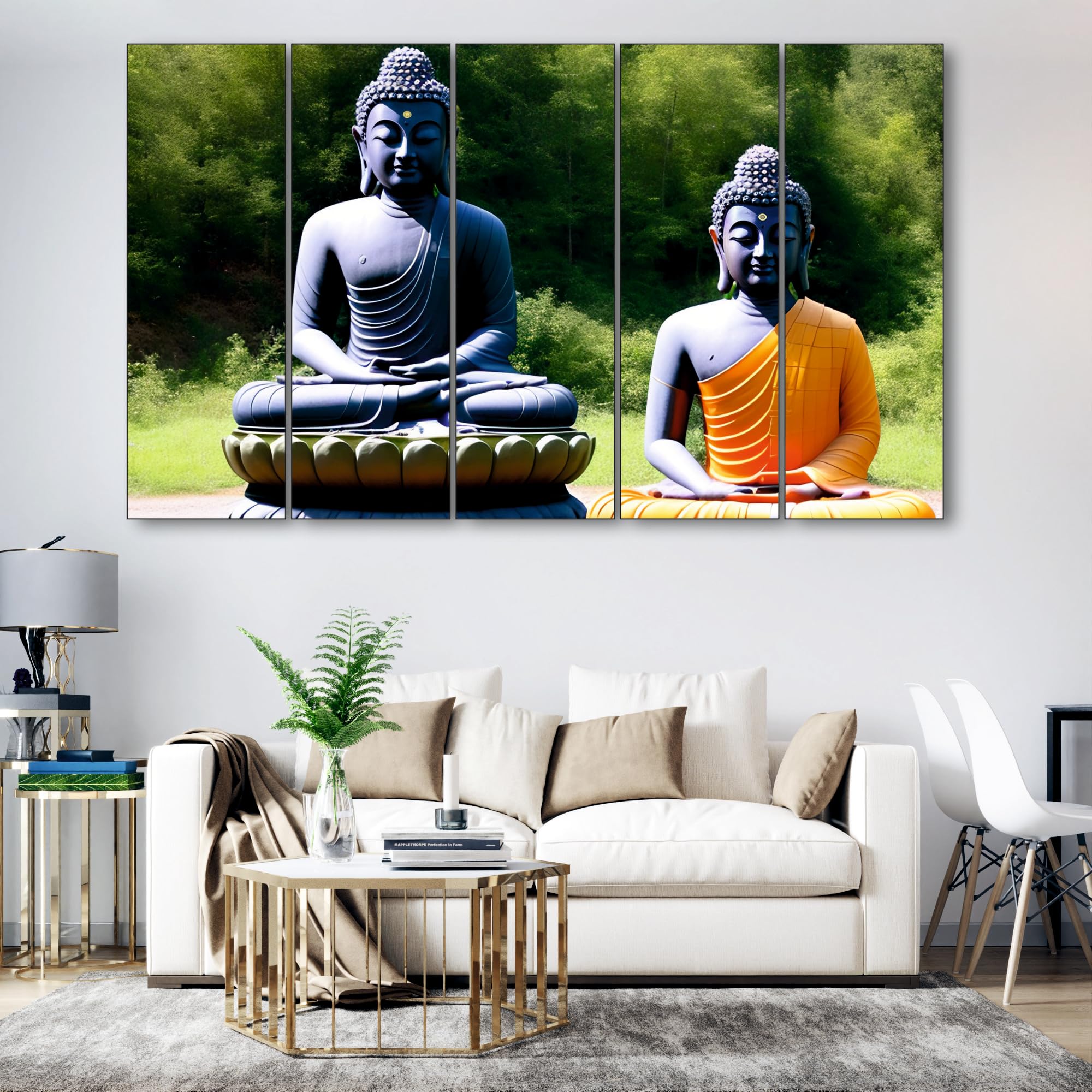 The Castle Decor Beautiful Budha meditating painting with frame Big Size(27x48) Wall art for living room,Bedroom,Drawing room,Hotels-Wooden Framed-Digital Painting (B0CPHZXHMS) Amazon Price History, Amazon Price Tracker