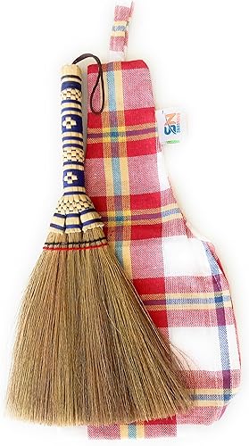 Miniatura 38 de Cepillo de mano pequeño para escoba batidora que elimina el polvo, la suciedad y los desechos, cabeza del cepillo de 9.5-11 pulgadas de largo