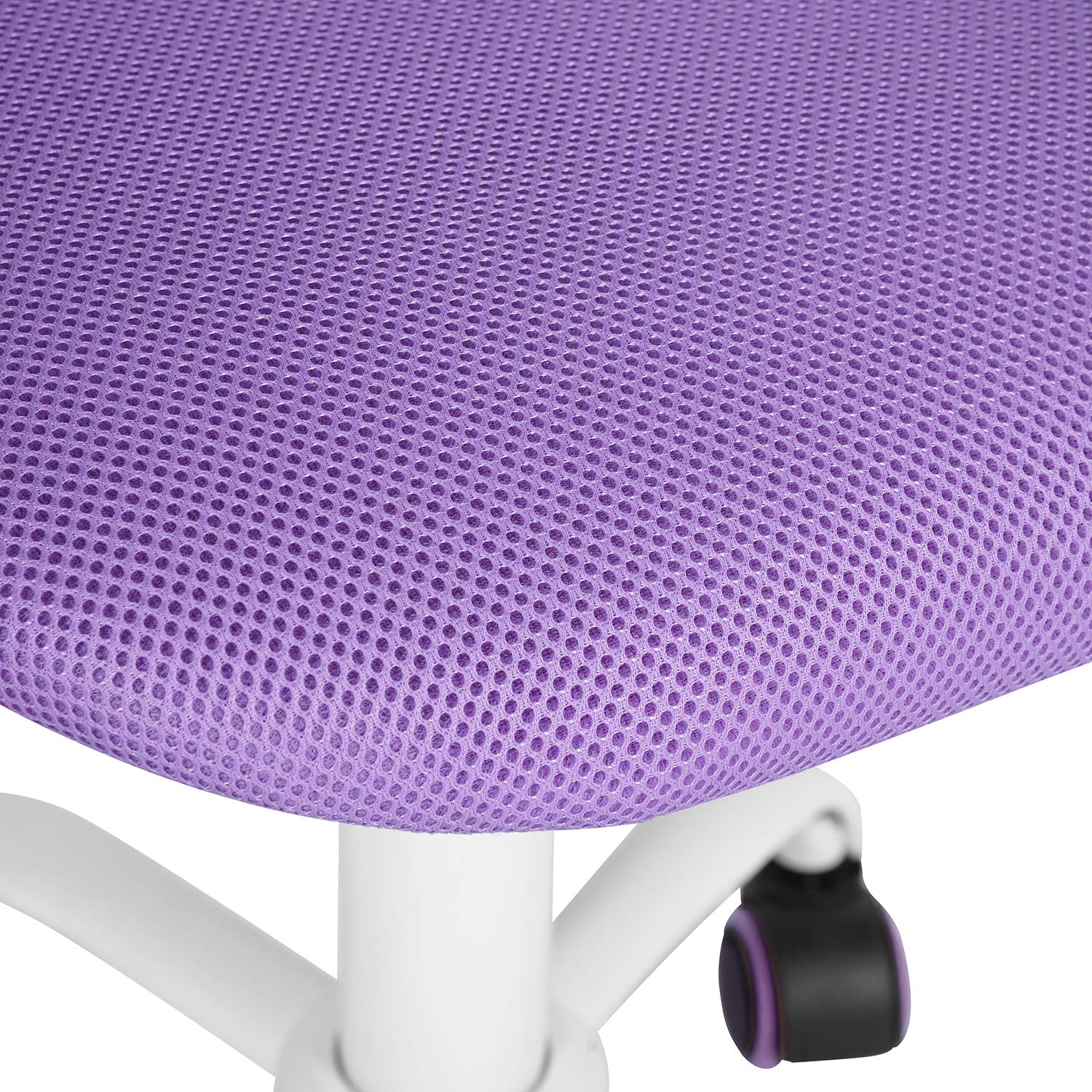 FurnitureR Colourful Desk Chair, Modern Adjustable Design Computer Seat, Swivel Armless Desk Task Chair, Kids Study Room Home Office Chair Task Chair, Viola
