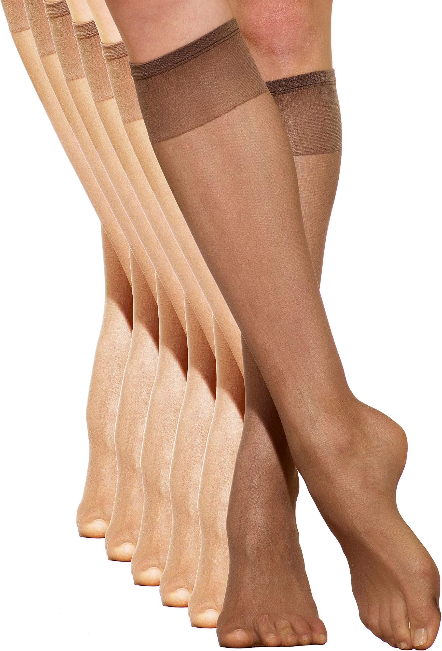 SilkiesUltra Knee Hi's with Energizing Support (6 Pair Pack)