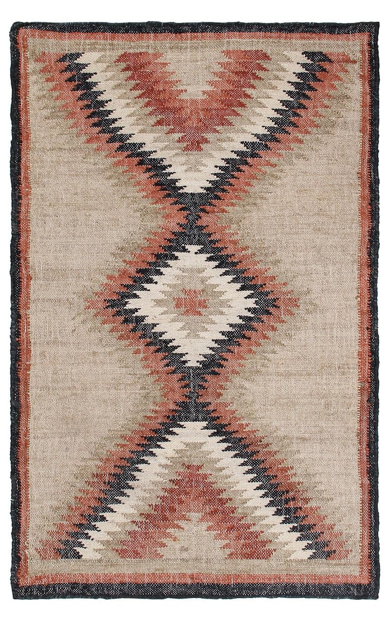 Tapis Kilim en jute tressé idéal pour réchauffer l'ambiance d'une chambre bohème