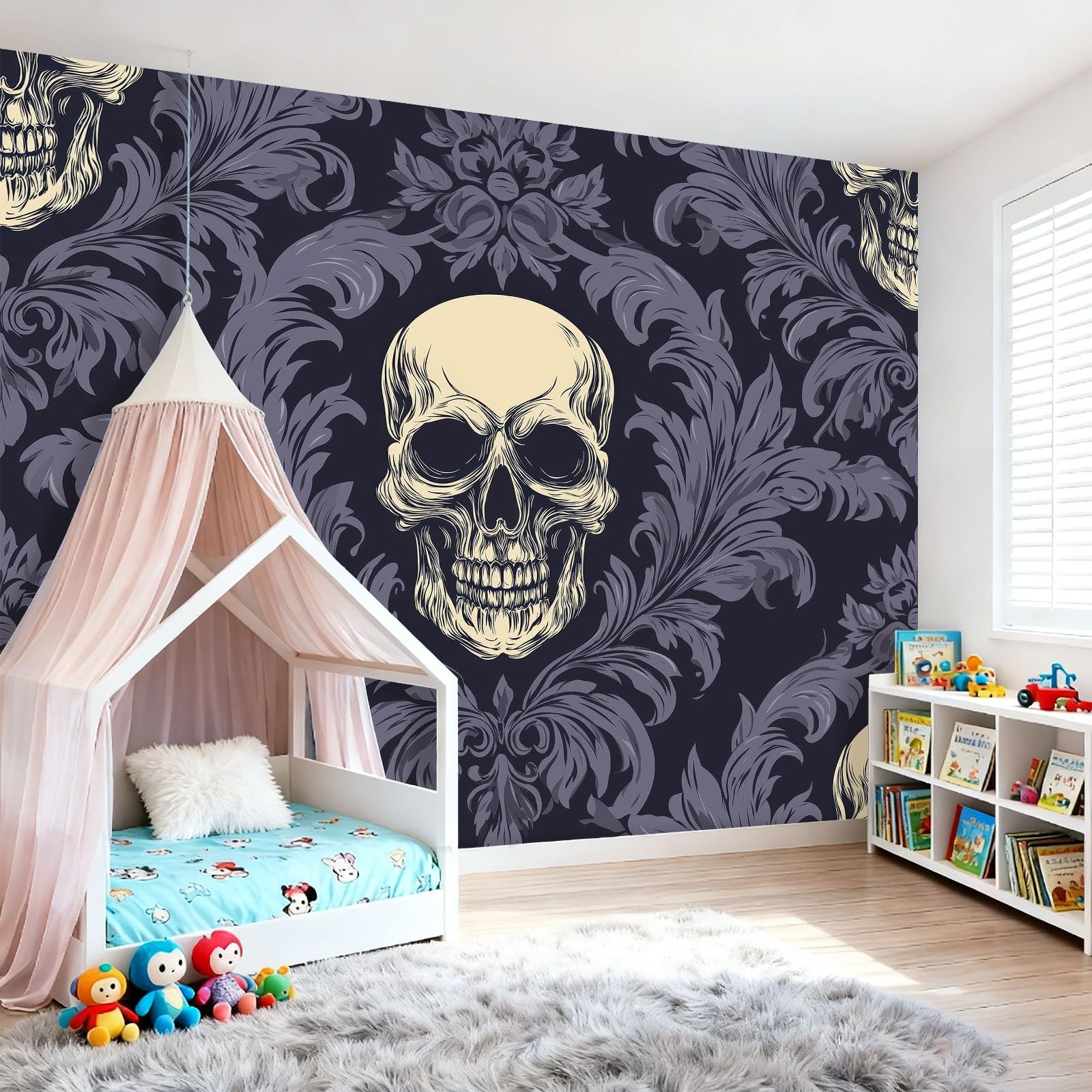 Photo murale motif de crâne en intissé haut de gamme pour intérieur