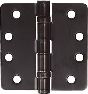 Deltana S44R4HDB10B HD Ball Bearings Steel 4-Inch x 4-Inch x 1/4-Inch Radius Hinge