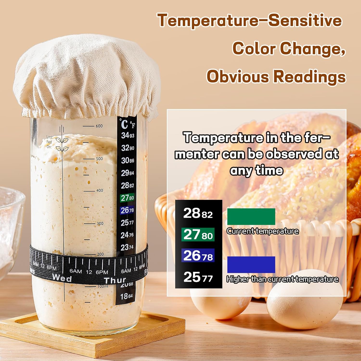 Showdown: Sourdough Starter Kit-Date Band, Thermometer, & Lid Tested for Modern Bakers?