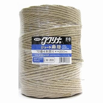 Amazon ユタカメイク ジュート麻紐 72 4本x250m M 203 固定紐 産業 研究開発用品 通販