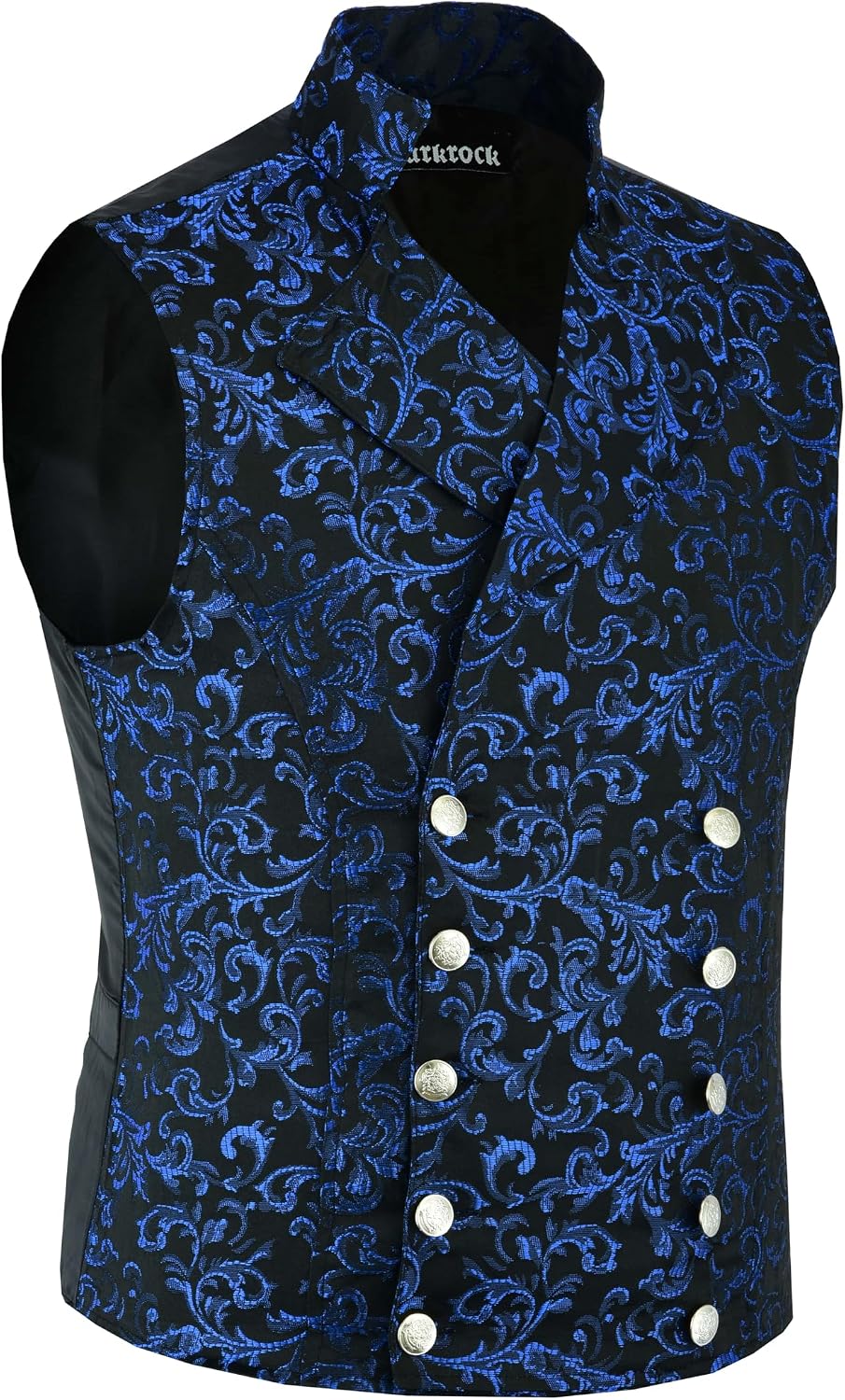 Darkrock Men's Brocade Double-Breasted Vest Waistcoat Gothic Aristocrat Steampunk Victorian/USA | Vest For Men | Mens Vest
