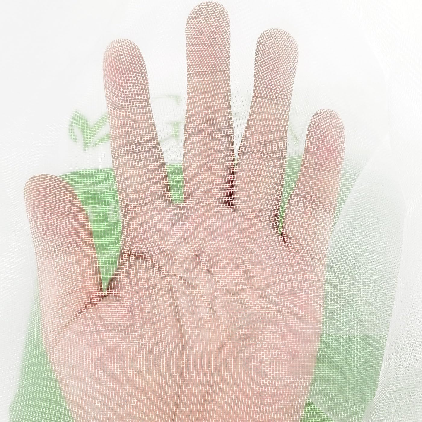 8FT x 30FT Mosquito Bug Net & 6x8Ft Fiberglass Garden Hoops Kit for Plant Protection – Fine Mesh Insect Barrier with Row Cover, Shade Cloth, & Support for Raised Beds and Flowers