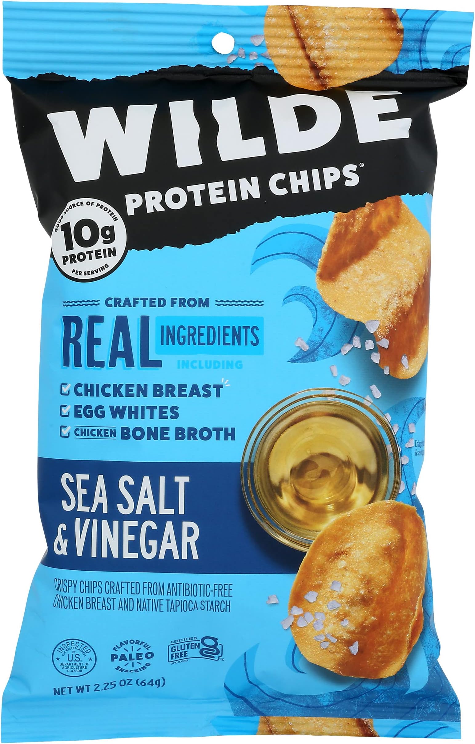 WILDE Buffalo Protein Chips, Thin and Crispy, High Protein