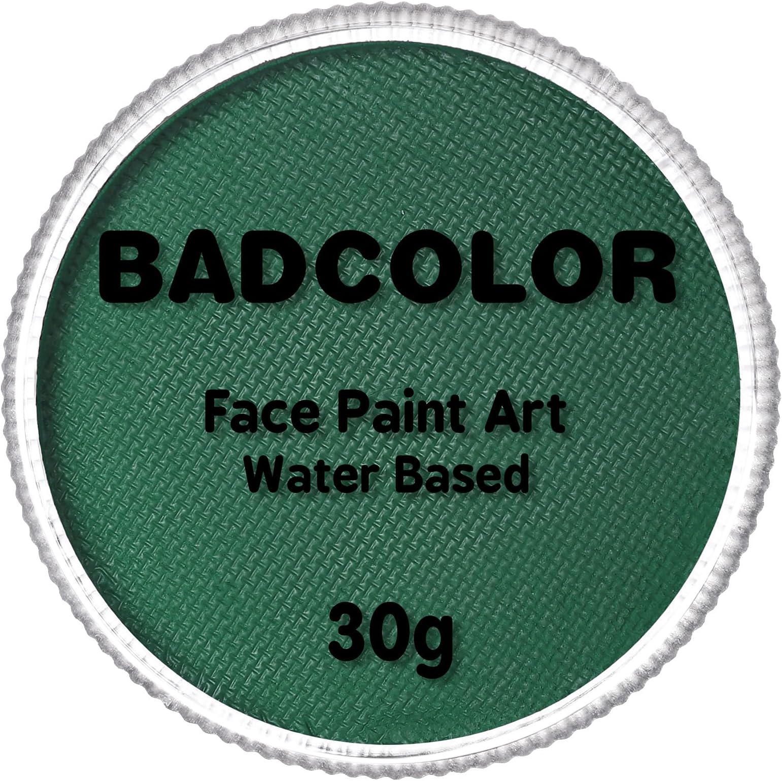 Dark Green Face Body Paint(30gm), Water Activated Face Painting Kit for Kids & Adults Party, Halloween Facepaint SFX Makeup Kit for Monster Witch Orcs Hulk Hunting Camo Costumes Cosplay