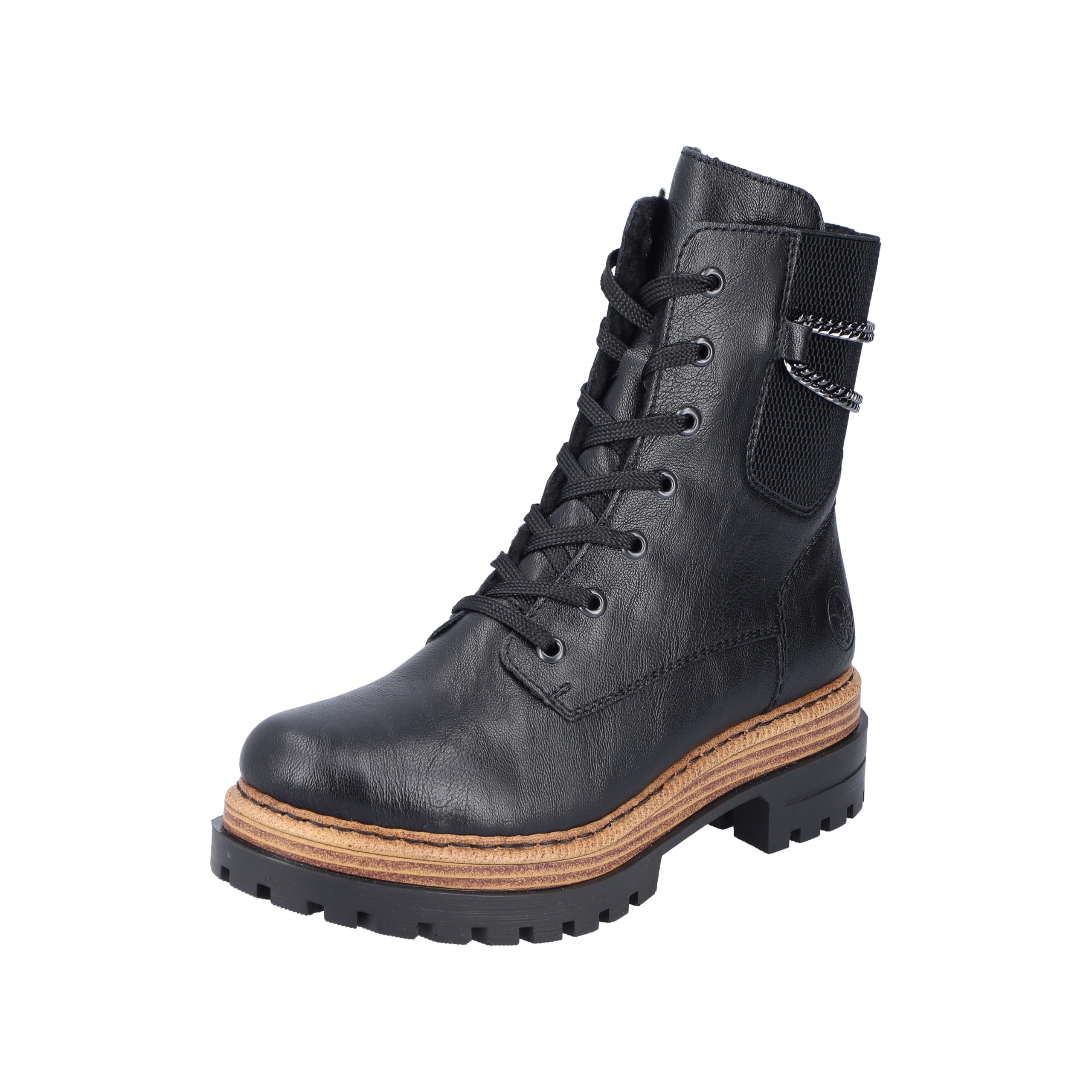 Rieker Women's 75633 Lace-Up Boots, black, 6.5 UK