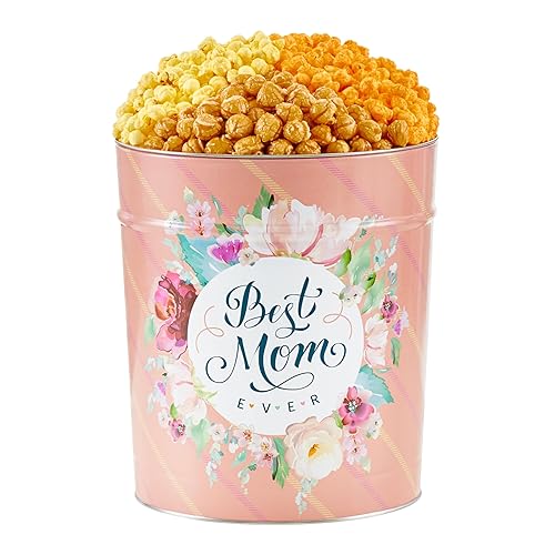 Miniatura 13 de The Popcorn Factory Lata de regalo para palomitas de maíz, retro, 3.5 galones (Cheddar robusto, mantequilla, caramelo)