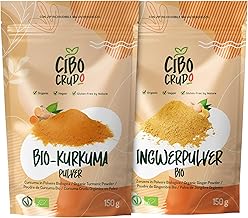 Turmeric and Ginger Powder Organic - 150 g per package. Turmeric for Smoothies and Golden Milk/Latte and Ginger Powder, Dried and Grounds. Turmeric Powder. Grounded Ginger Powder.