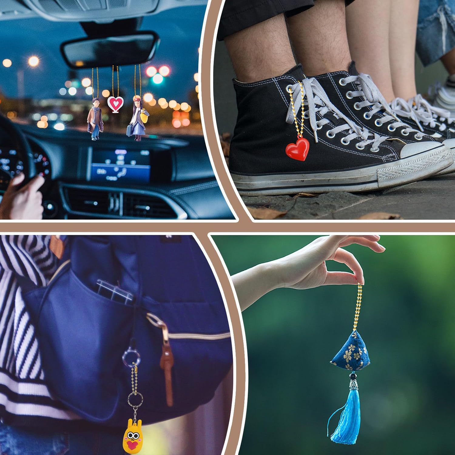 300 Pcs Gold Ball Chain Bulk,Metal Bead Chain,Keychain Chains,Gold Nickel Plated Metal 3.9" Long 2.4mm Ball Bead Chains,for Hanging Christmas Decoration - Image 6