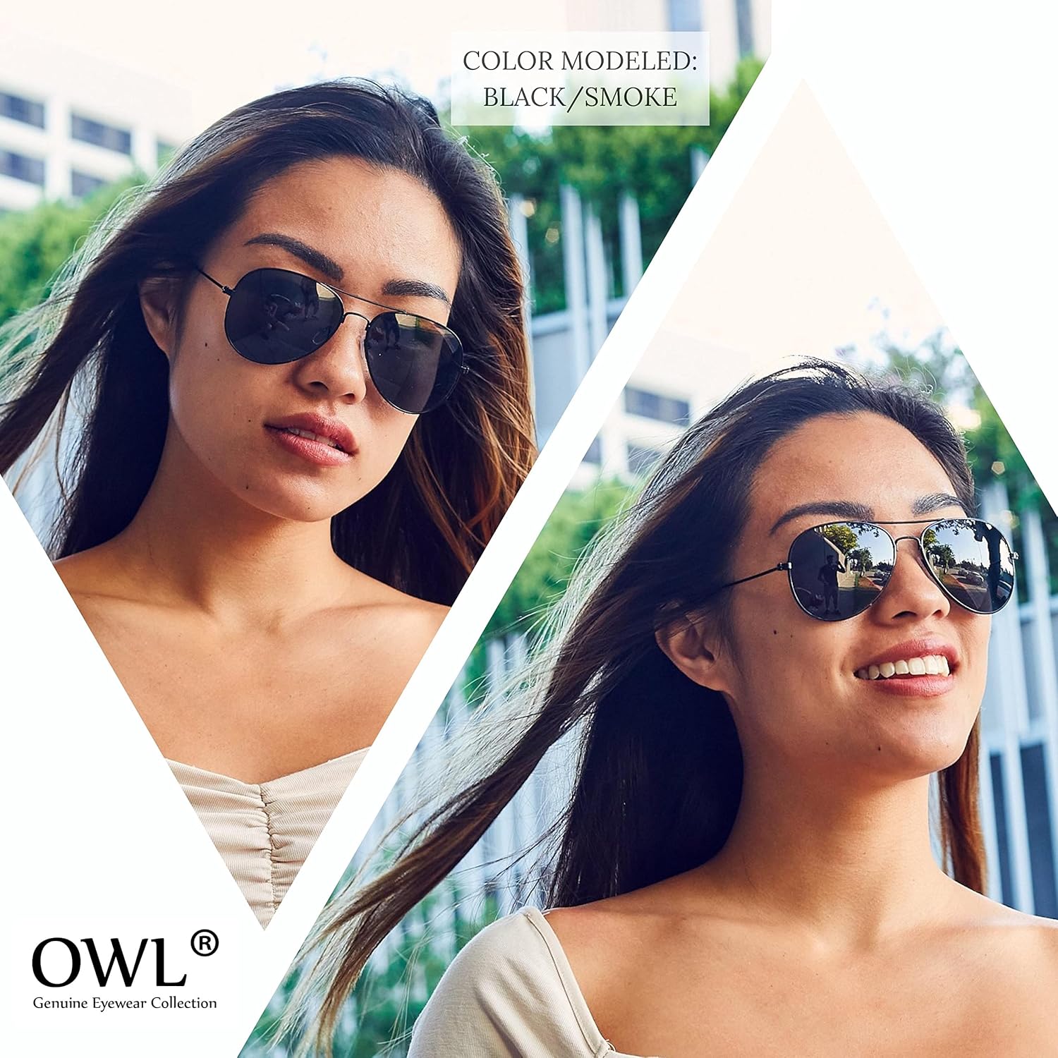 Vista 5 de Owl 12 Pack Aviator Sunglasses Mirrored Lens Eyeglasses Black, Silver, Gold Frames