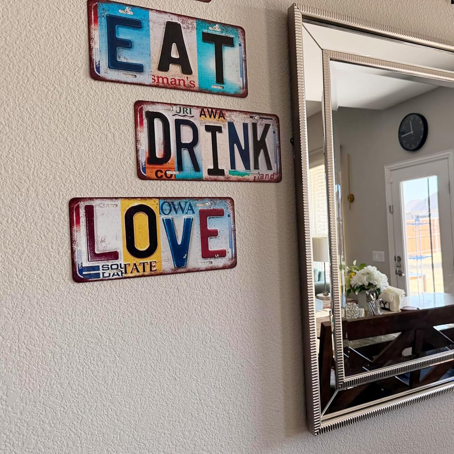 Vintage License plate It's Okay Wall Decor Metal Sign Tin Signs for Bar Home Bedroom Garage 5 PCS - Image 6