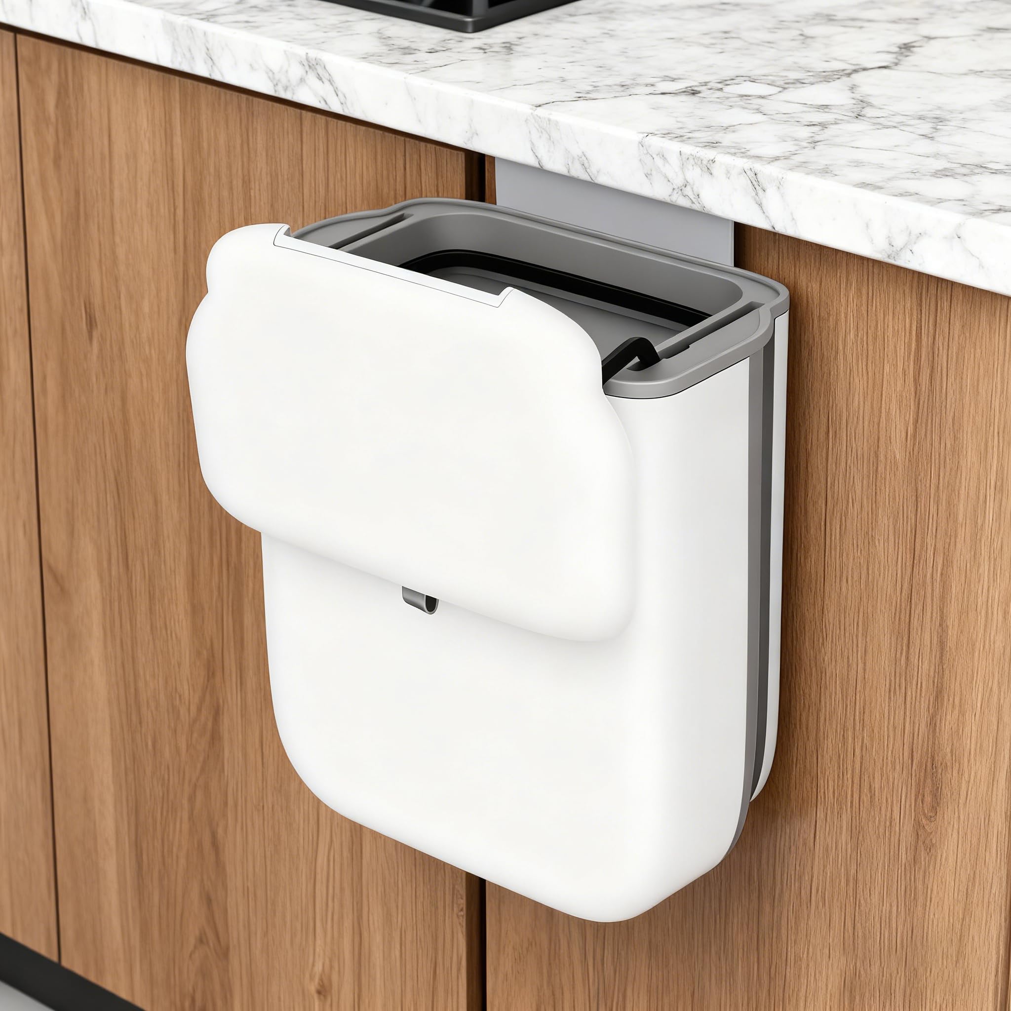 Otopone Cupboard Bin, Sliding Cover Folding Cupboard Bin