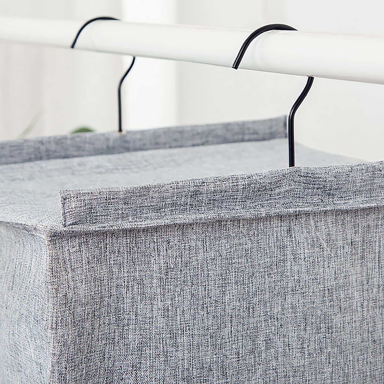 CHAMEEN - Armario colgante con 3 compartimentos espaciosos, estante colgante de tela para maximizar el espacio del armario, fácil instalación, ideal para ropa y accesorios rage