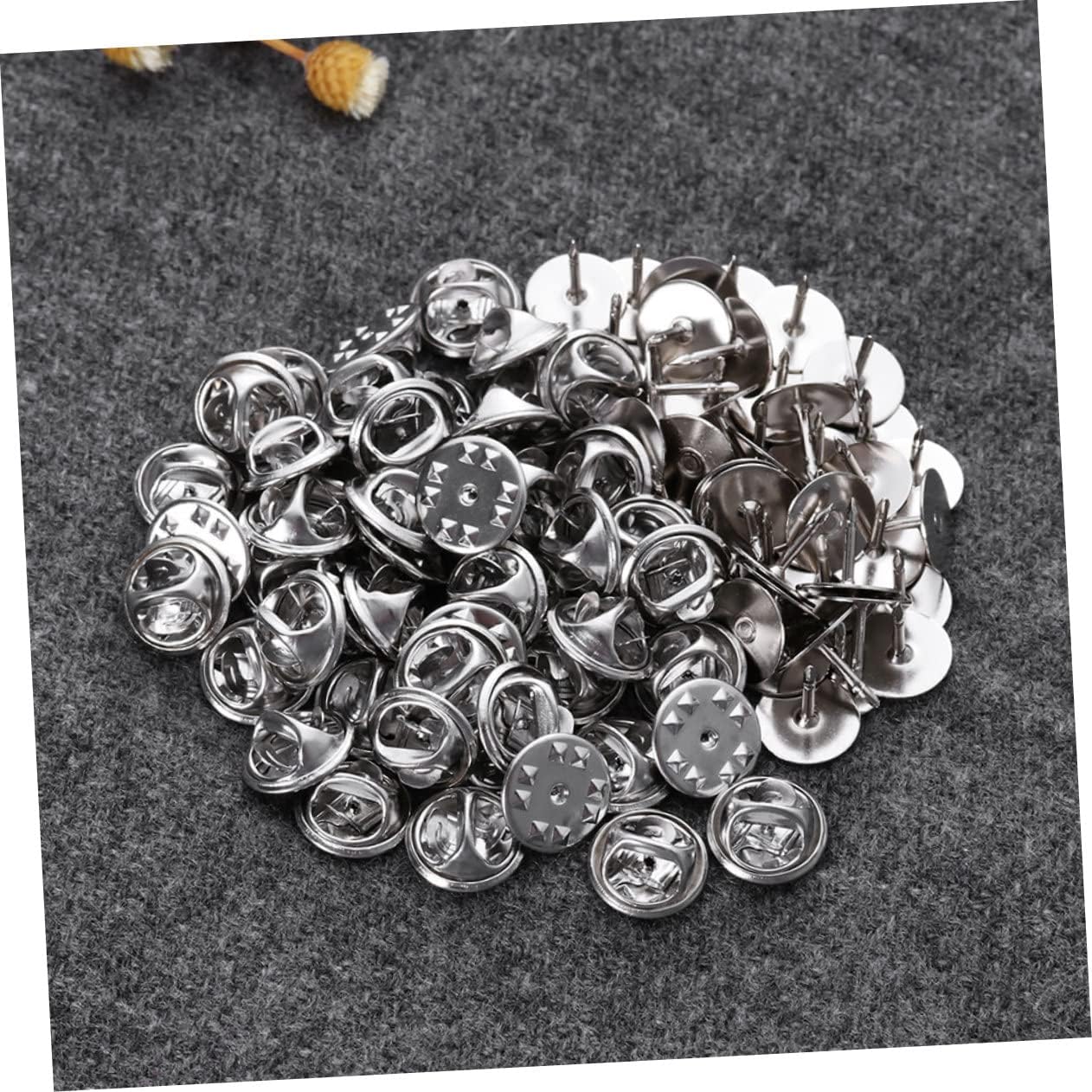 Tofficu 1500sets Butterflies Clutch Tie Tacks Pin Back Locking Keepers Replacement Brooch Accessories for Crafts Easy to Use and Secure for Lapel and Jewelry