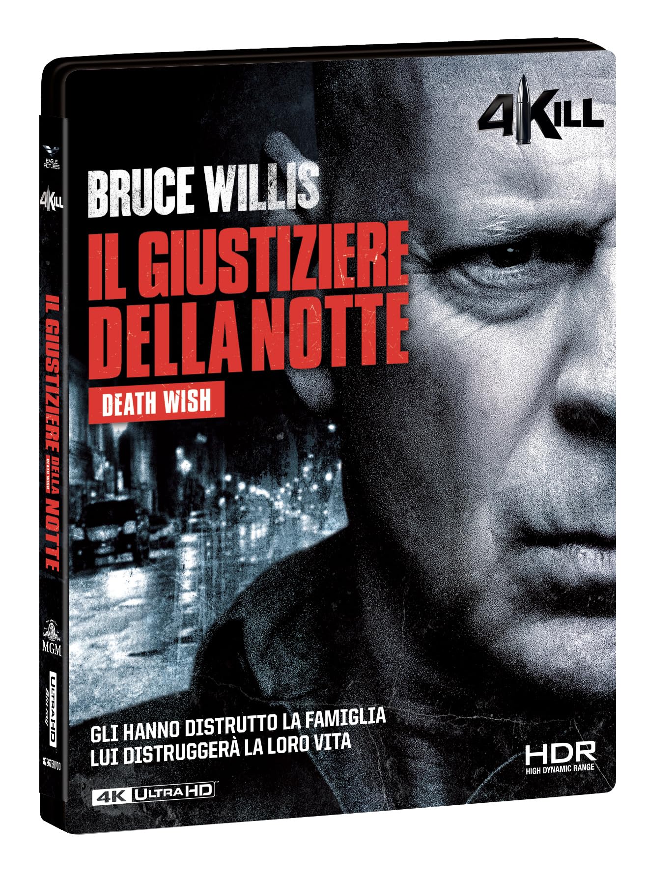 Blu-ray 4K Ultra HD El giustiziere della notte edición combo coleccionista