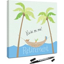 Signable Canvas- Retirerment -Beach Design