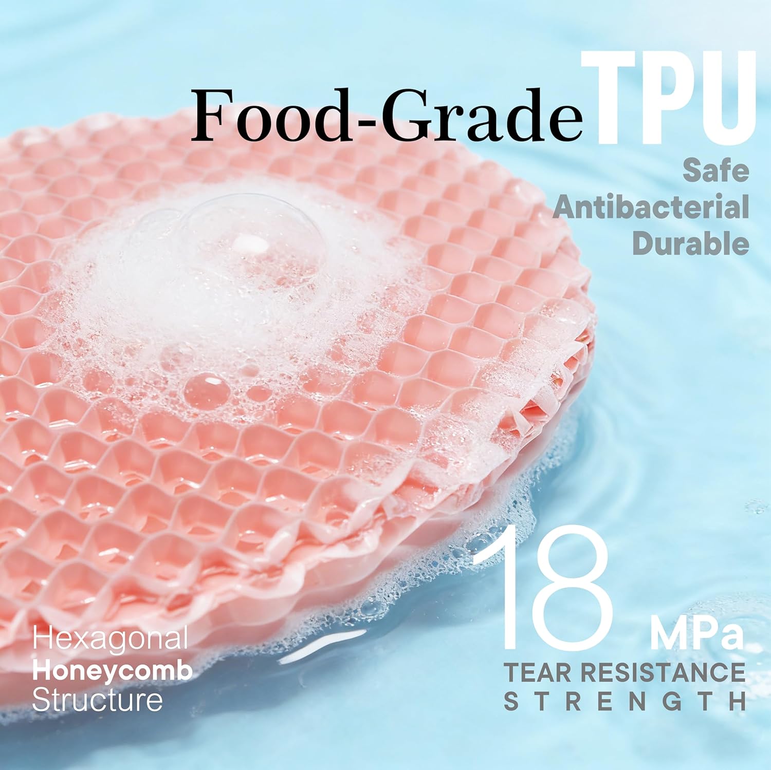 Bath Mitt - Exfoliating Glove, Honeycomb Body Scrubber,Massage Body Scrub Gloves for Home Spa,Mitt Sponges for Cleaning Body,Deep and Gentle,Fast foaming (Pink(Softer,Small Size,) New Version) - Image 6