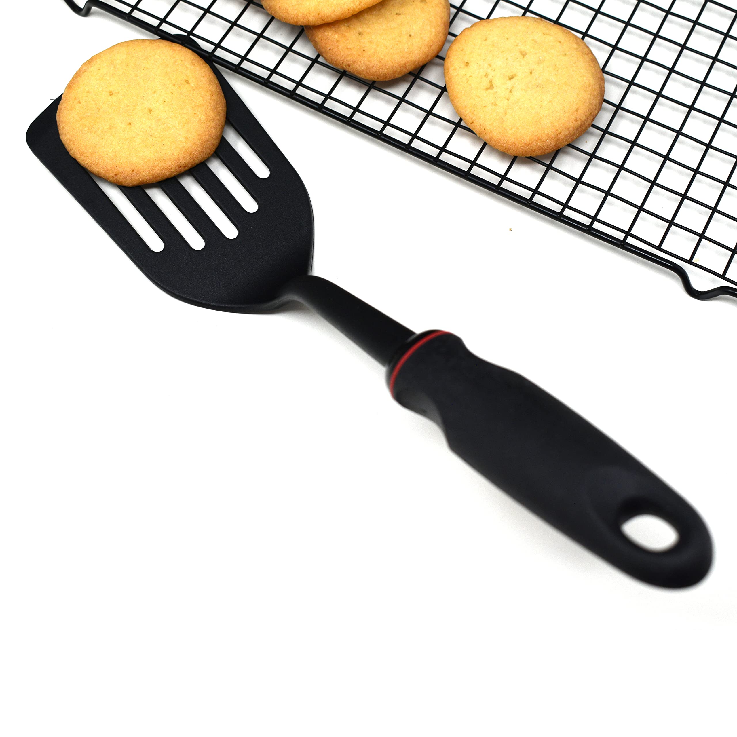 Norpro grip-ez Schlitz Spatel, schwarz