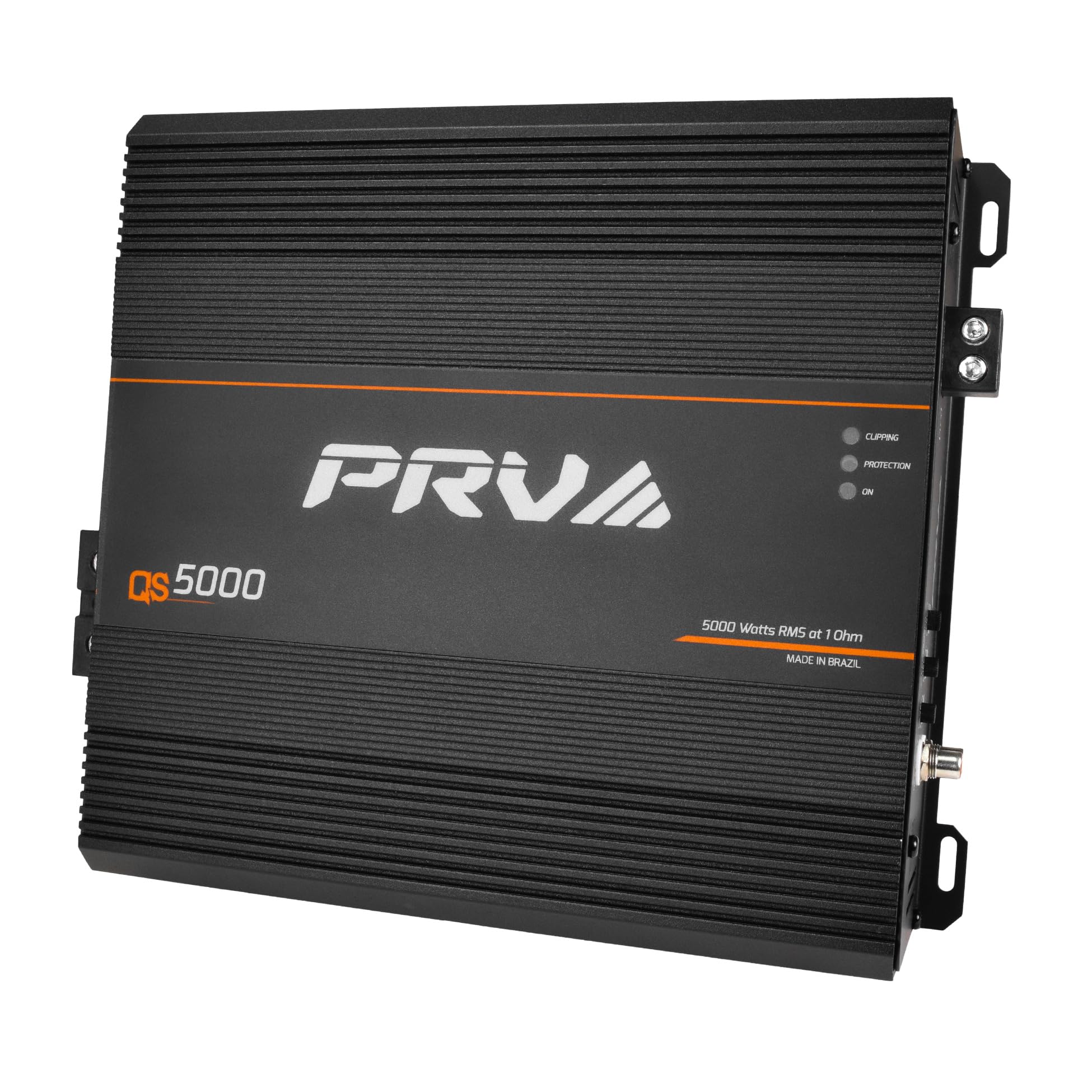PRV Audio QS5000 1 Ohm 5000 Watt Amp Car Audio Amplifier Full Range HD Sound 1 Channel 5K Car Amp with Built-in HPF and LPF Controls for PRO Audio