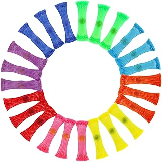 Luusy 24 Pieces Fidget Toys Marble and Mesh Fidgets Relieve Sensory Stress and Increase Focus for Adults and Children Those with ADHD ADD OCD Autism,8 Colors